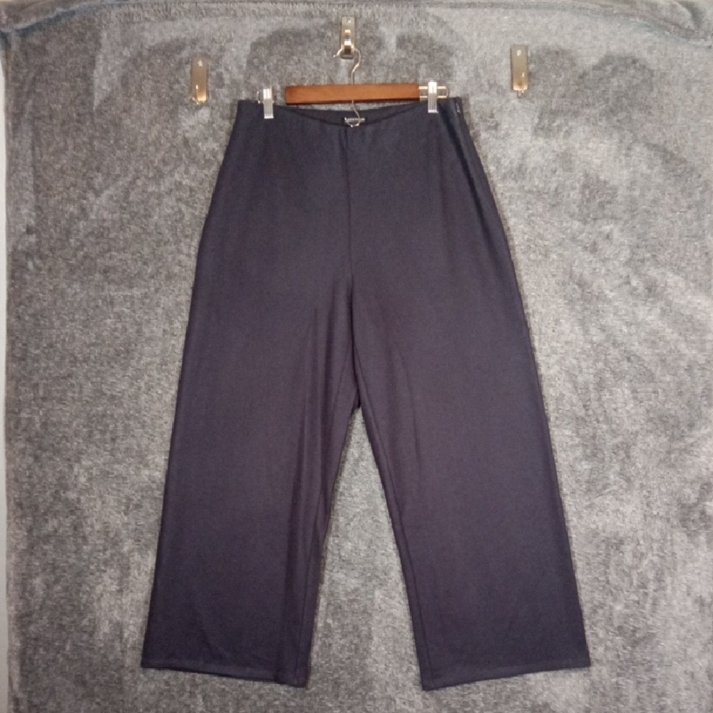 Eileen Fisher Wool Pull Over Zipper Side Closure Wide Leg Office Womens Medium